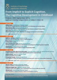 From Implicit to Explicit Cognition. The Cognitive Development in Childhood